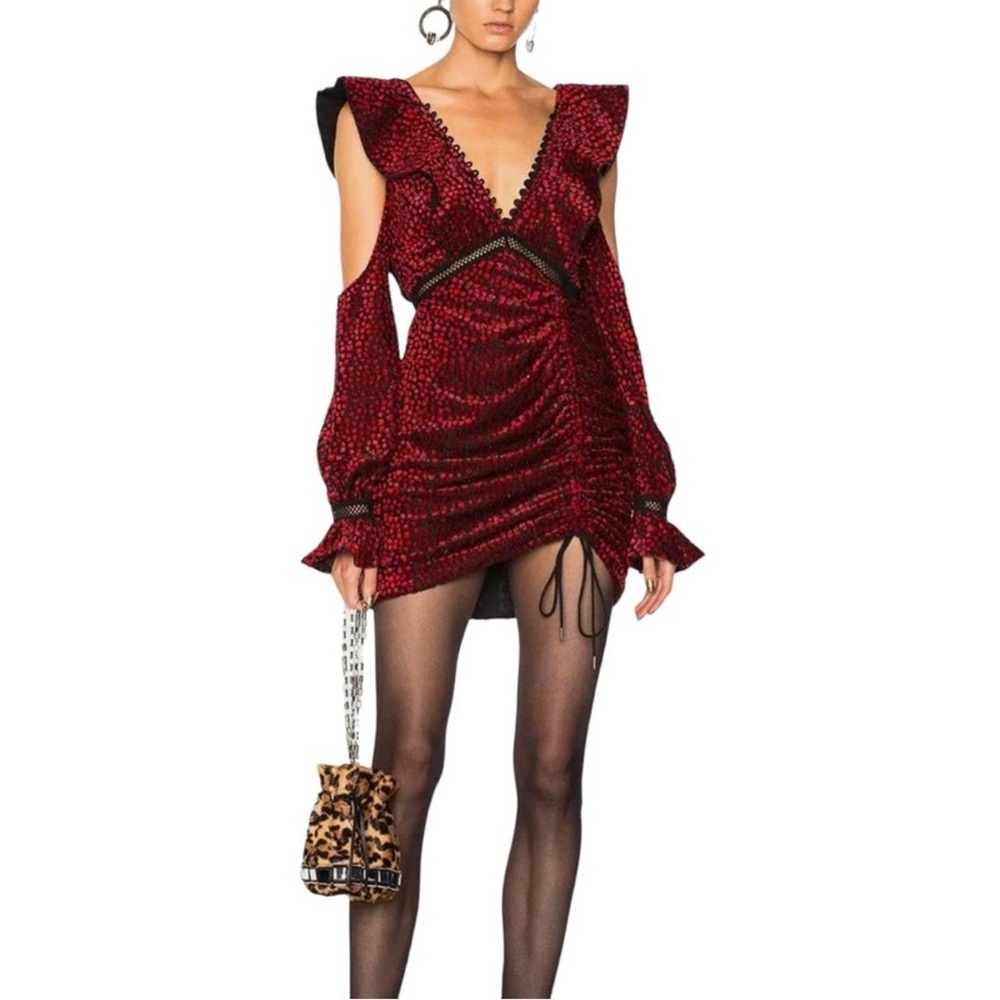 Self-portrait Women's Red and Black Dress